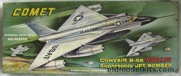 Comet 1/96 Convair B-58 Hustler, PL-802-98 plastic model kit